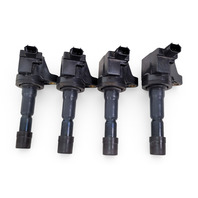Honda CR-Z CRZ 11-16 Ignitor Ignition Coil Plug Set (4) 30520-RB0-S01, E078, OEM, 2011, 2012, 2013, 2014, 2015, 2016