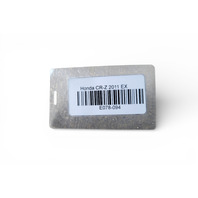 Honda CR-Z CRZ 11-16 Cover Front Grille Radiator Trim, 71125-SZT-G01, E078, OEM, 2011, 2012, 2013, 2014, 2015, 2016