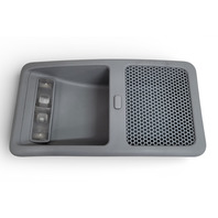 Honda Element 03-08 Overhead Console Map Light Panel Gray 83255-SCV-A01ZA, E079, OEM, 2003, 2004, 2005, 2006, 2007, 2008