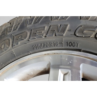 Honda Element 07-08 Alloy Disc Wheel Rim 7 Spoke 16x6.5, W/Used Tire Toyo Open Country 215/70R16 Set(4), 42700-SCV-A71, E079, OEM, 2007, 2008