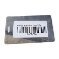 Honda Element 06-08 Rocker Panel Molding Right/Passenger Front/Rear Black, E079, OEM, 2006, 2007, 2008