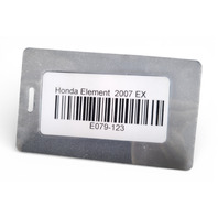 Honda Element 06-08 Front Fender Cladding Molding Left/Driver Silver Metallic, 74165-SCV-A20ZD, E079, OEM, 2006, 2007, 2008