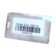 Honda Civic SI 06-11 Front Left/Driver Side M/T Axle Shaft 2.0L 44306-SVB-A02, E049, OEM, 2006, 2007, 2008, 2009, 2010, 2011