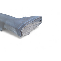 Honda Element 09-11 Rocker Panel Molding Rear/Left Gray Textured 71950-SCV-A50ZA, E036, OEM, 2009, 2010, 2011