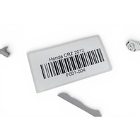 Honda CR-Z CRZ 12-16 Sun Shade Visor Left/Right Set Gray/Grey, F001, OEM, 2012, 2013, 2014, 2015, 2016