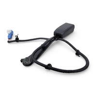 Honda CR-Z CRZ 11-16 Seat Seatbelt Buckle Front Left/Driver Black, 04816-SZT-A01ZA, F001, OEM, 2011, 2012, 2013, 2014, 2015, 2016