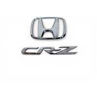 Honda CR-Z CRZ 11-16 Emblem Logo "CR-Z" Rear Trunk, 75722-SZT-G01, 75701-SZT-G01, F001, OEM, 2011, 2012, 2013, 2014, 2015, 2016