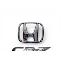 Honda CR-Z CRZ 11-16 Emblem Logo "CR-Z" Rear Trunk, 75722-SZT-G01, 75701-SZT-G01, F001, OEM, 2011, 2012, 2013, 2014, 2015, 2016