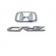 Honda CR-Z CRZ 11-16 Emblem Logo "CR-Z" Rear Trunk, 75722-SZT-G01, 75701-SZT-G01, F001, OEM, 2011, 2012, 2013, 2014, 2015, 2016