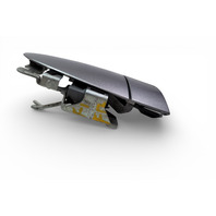 Honda CR-Z CRZ 11-15 Exterior Door Handle Front Right/Passenger Metallic, 72141-SZT-G01ZD, F001, OEM, 2011, 2012, 2013, 2014, 2015