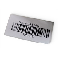 Honda CR-Z CRZ 11-16 Spare Tire Tool Kit Jack Set, 89310-S5A-013, F001, OEM, 2011, 2012, 2013, 2014, 2015, 2016