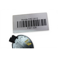 Honda CR-Z CRZ 11-12 Fuel Filler Gas Cap Lid Gray/Silver 74480-SZT-A00ZC, F001, OEM, 2011, 2012