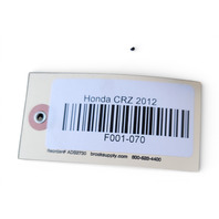 Honda CR-Z CRZ 11-16 Oxygen Emission O2 Sensor Set of 2, 36532-RTW-G03, F001, OEM, 2011, 2012, 2013, 2014, 2015, 2016