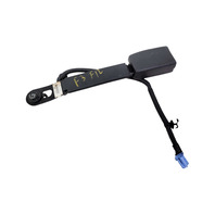 Acura MDX 10-13 Seat Belt Buckle Right/Passenger Side Black, 04813-STX-L00ZB, F003, OEM, 2010, 2011, 2012, 2013