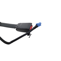 Acura MDX 10-13 Seat Belt Buckle Right/Passenger Side Black, 04813-STX-L00ZB, F003, OEM, 2010, 2011, 2012, 2013