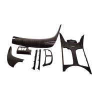 Acura MDX 10-13 Dash Panel, Center Console Trim Panel Bezel Black Wood Set(7) 77296-STX-A01ZB, F003, OEM, 2010, 2011, 2012, 2013