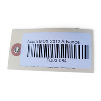 Acura MDX 10-13 Positive Starter Cable Wire 32410-STX-A01, F003, OEM, 2010, 2011, 2012, 2013