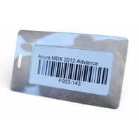 Acura MDX 10-13 Tow Trailer Hitch Towing, F003, OEM, 2010, 2011, 2012, 2013