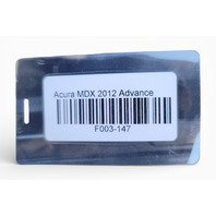 Acura MDX 10-13 Front Upper Grille Grill w/Emblem 75125-STX-A01, F003, OEM, 2010, 2011, 2012, 2013