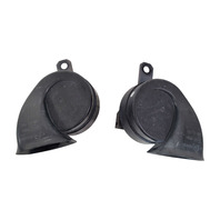 Lexus IS250 06-15 High/Low Tone Pitched Horn Assembly Set (2), F004, OEM, 2006, 2007, 2008, 2009, 2010, 2011, 2012, 2013, 2014, 2015
