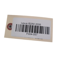 Lexus IS250 06-15 High/Low Tone Pitched Horn Assembly Set (2), F004, OEM, 2006, 2007, 2008, 2009, 2010, 2011, 2012, 2013, 2014, 2015