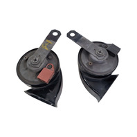 Lexus IS250 06-15 High/Low Tone Pitched Horn Assembly Set (2), F004, OEM, 2006, 2007, 2008, 2009, 2010, 2011, 2012, 2013, 2014, 2015