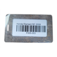 Honda Element 07-08 Fender Liner Front Left/Driver 74151-SCV-A90, F005, OEM, 2007, 2008