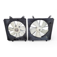 Honda Element 03-11 Radiator/Condenser Cooling Fan w/Motor Shroud Set, F005, OEM, 2003, 2004, 2005, 2006, 2007, 2008, 2009, 2010, 2011