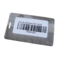 Honda Element 03-11 Radiator/Condenser Cooling Fan w/Motor Shroud Set, F005, OEM, 2003, 2004, 2005, 2006, 2007, 2008, 2009, 2010, 2011