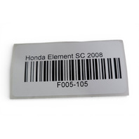 Honda Element 03-08 Side View Mirror Assembly Left/Right 76200-SCV-A01ZA, 76250-SCV-A01-ZA, F005, OEM, 2003, 2004, 2005, 2006, 2007, 2008