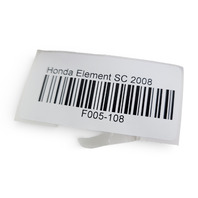 Honda Element 03-10 Interior Door Handle Front Left, Black 72165-SCV-A01ZA, F005, OEM, 2003, 2004, 2005, 2006, 2007, 2008, 2009, 2010