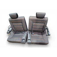 Honda Element 08-11 Rear Seat Set Right/Left Side Black/Gray Cloth, F005, OEM, 2008, 2009, 2010, 2011 Honda Element 08-11 Rear Seat Set Right/Left Side Black/Gray Cloth, F005, OEM, 2008, 2009, 2010, 2011