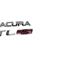 Acura TL 04-08 Trunk Deck Lid Emblem "ACURA", "TL", "TYPE-S" 75701-SEP-A00, F006, OEM, 2004, 2005, 2006, 2007, 2008