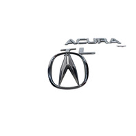 Acura TL 04-08 Trunk Deck Lid Emblem "ACURA", "TL", "TYPE-S" 75701-SEP-A00, F006, OEM, 2004, 2005, 2006, 2007, 2008