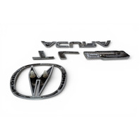 Acura TL 04-08 Trunk Deck Lid Emblem "ACURA", "TL", "TYPE-S" 75701-SEP-A00, F006, OEM, 2004, 2005, 2006, 2007, 2008