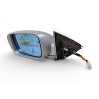 Acura TL 07-08 Left/Driver Side View Mirror Silver Metallic 76250-SEP-A12ZF, F006, OEM, 2007, 2008