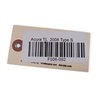 Acura TL 07-08 Type-S Fuse Box Under Hood Control Relay, 38250-SEP-A11, F006, OEM, 2007, 2008