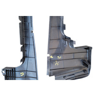 Acura TL 04-08 Top Cover Trim Plastic Cowl Extension, Right/Left Set(2) 74225-SEP-A02, F006, OEM, 2004, 2005, 2006, 2007, 2008