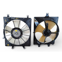 Acura TL 04-08 Radiator Condenser Cooling Fan Motor w/Shroud Set, F006, OEM, 2004, 2005, 2006, 2007, 2008