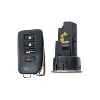 2015-2016 Lexus RC350 Engine Start Stop Ignition Switch Button, Key Transmitter, 89611-53030, F007, OEM, 2015, 2016