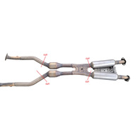 2015-2017 Lexus RC350 Center Exhaust Pipe Muffler Front 17410-31B80, F007, OEM, 2015, 2016, 2017 2015-2017 Lexus RC350 Center Exhaust Pipe Muffler Front 17410-31B80, F007, OEM, 2015, 2016, 2017