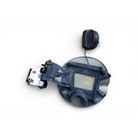 Honda Element 06-08 Fuel Filler Gas Cap Lid Silver 74420-SCV-A20ZZ, F008, OEM, 2006, 2007, 2008