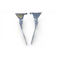 Honda Element 03-11 Hood Hinges Left/Right Grey Set 60120-S5A-000ZZ, F008, OEM, 2003, 2004, 2005, 2006, 2007, 2008, 2009, 2010, 2011