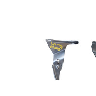 Honda Element 03-11 Hood Hinges Left/Right Grey Set 60120-S5A-000ZZ, F008, OEM, 2003, 2004, 2005, 2006, 2007, 2008, 2009, 2010, 2011