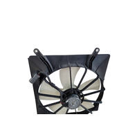 Honda Element 03-11 Radiator/Condenser Cooling Fan w/Motor Shroud Set, F008, OEM, 2003, 2004, 2005, 2006, 2007, 2008, 2009, 2010, 2011