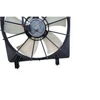 Honda Element 03-11 Radiator/Condenser Cooling Fan w/Motor Shroud Set, F008, OEM, 2003, 2004, 2005, 2006, 2007, 2008, 2009, 2010, 2011