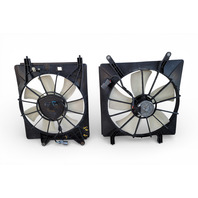 Honda Element 03-11 Radiator/Condenser Cooling Fan w/Motor Shroud Set, F008, OEM, 2003, 2004, 2005, 2006, 2007, 2008, 2009, 2010, 2011