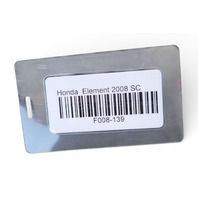 Honda Element 06-08 Rear Quarter Cladding Right/Passenger Silver 74410-SCV-A20ZD, F008, OEM, 2006, 2007, 2008
