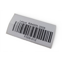 2006-2008 Lexus RX400h Right/Left Head Light Washer Wiper Cover Set Bamboo Pearl, 85381-48060-G0, F009, OEM, 2006, 2007, 2008