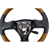 2006-2008 Lexus RX400h Steering Wheel with Wood Grain Trim 45100-48291-B0, F009, OEM, 2006, 2007, 2008